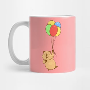 Quokka with air balloons Mug